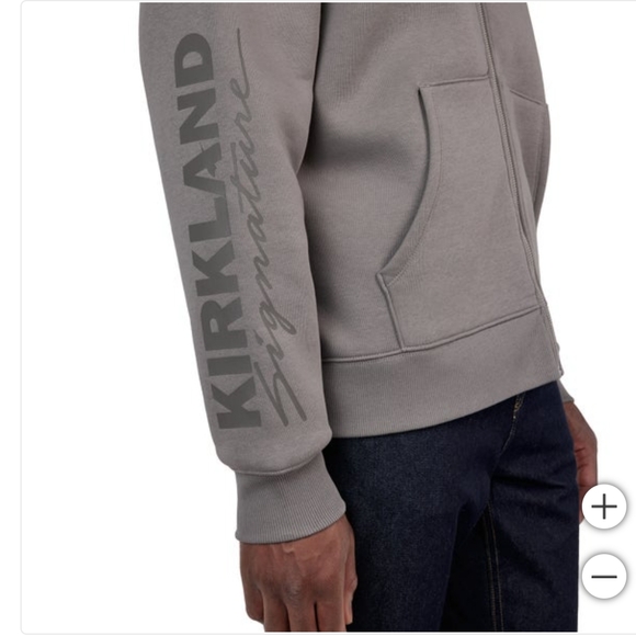 New! Gray Hoodie Sweatshirt Kirkland Signature Men/Women Size L/XL Or XL/XXL NWT - Picture 7 of 16